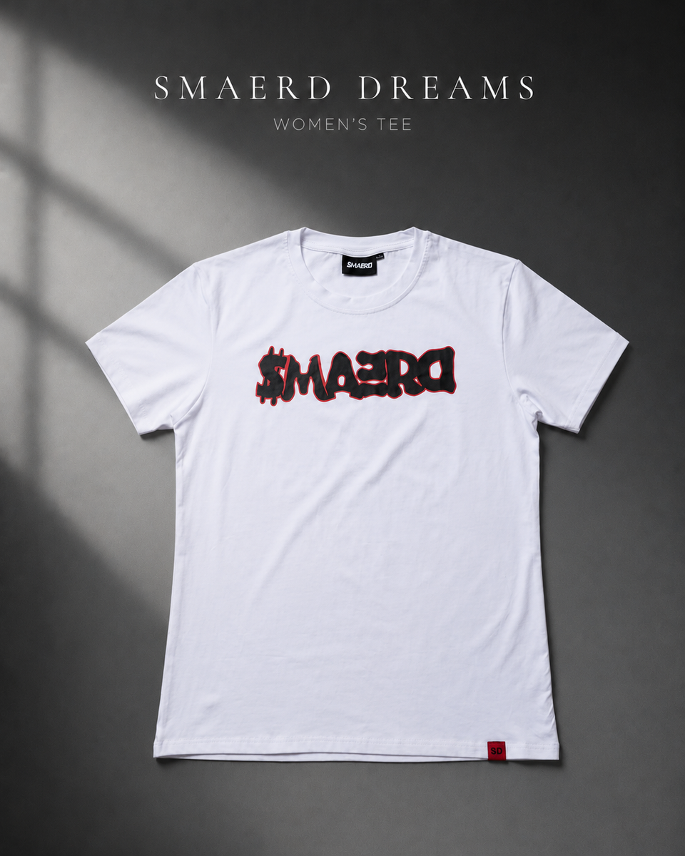 WMS NEW SMAERD OG - Snow White/Asphalt/Blood Red Women's T-Shirt