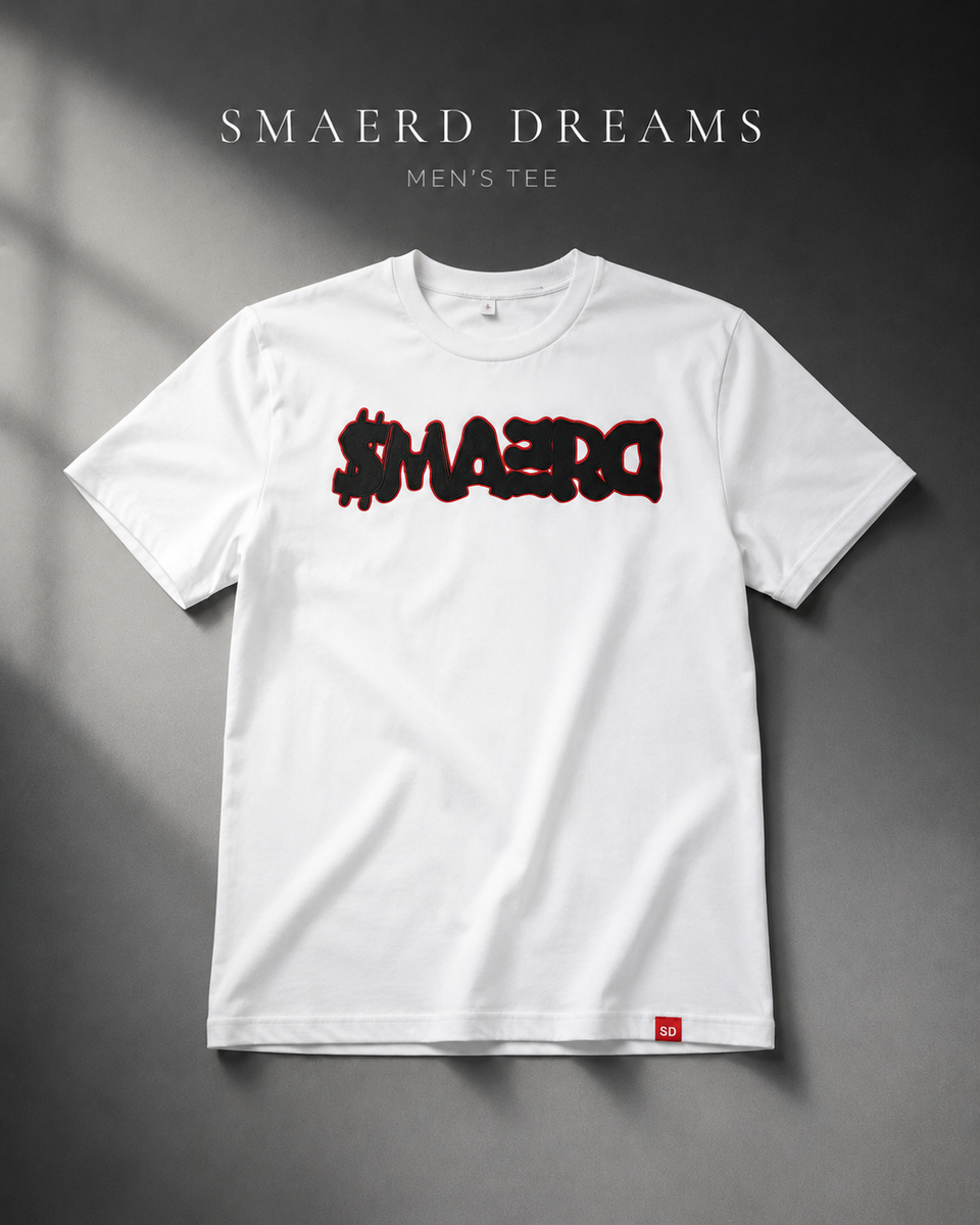 NEW SMAERD OG - Snow White/Asphalt/Blood Red Men's T-Shirt